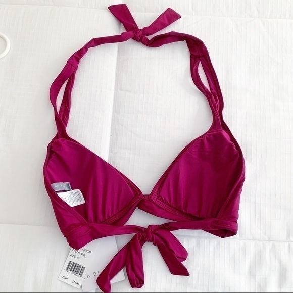 𝅺LA Blanca Island Goddess Cut Out Swimsuit TopNWT10 - Picture 5 of 8